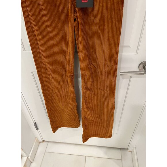 NWT Levi’s Ribcage Wide-Leg Corduroy Flare Jeans Sz 25 x 34 Caramel - Picture 6 of 12